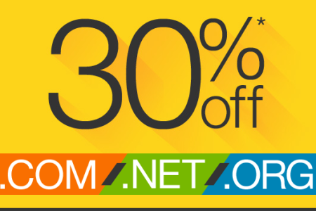 最新Godaddy域名优惠码30%支持COM/NET/ORG