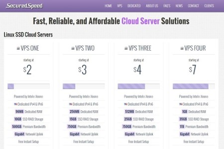 securedspeed美国vps主机优惠码 1g内存/35g硬盘/洛杉矶/每月3.5刀