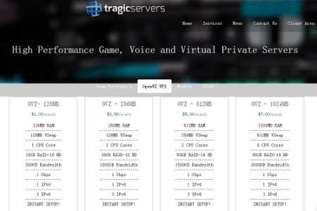 Tragicservers 美国大内存vps主机 SSD硬盘 芝加哥 $21/年